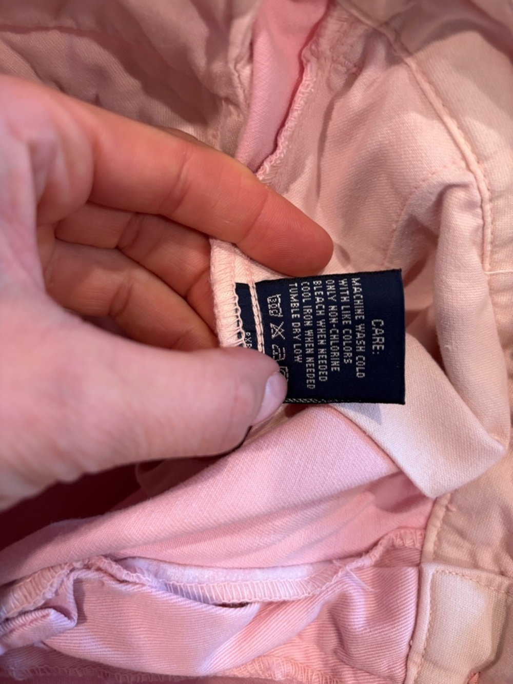 Ralph Lauren Blue Label Wide Leg Pink Khaki Chinos size 2 - Picture 5 of 6